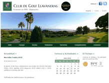 Tablet Screenshot of golfllavaneras.com